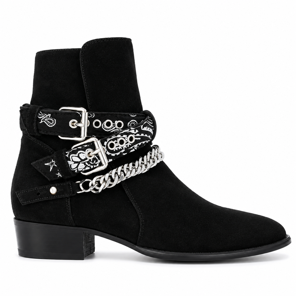 BUCKLED CHELSEA BOOTS