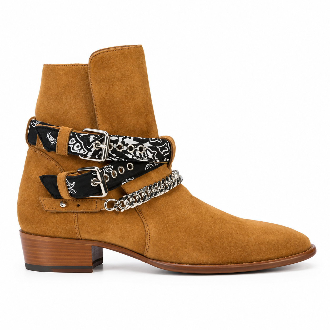 BUCKLED CHELSEA BOOTS