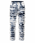 BLEACHED TORN DENIM JEANS