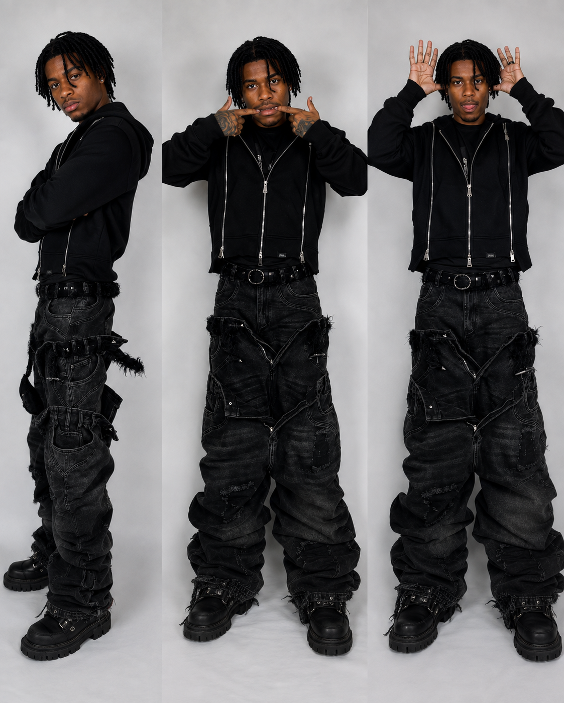 TRIPLE ZIP HOODIE