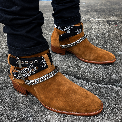 BUCKLED CHELSEA BOOTS
