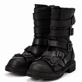 BOMNVOYAJ BUCKLED BOOTS