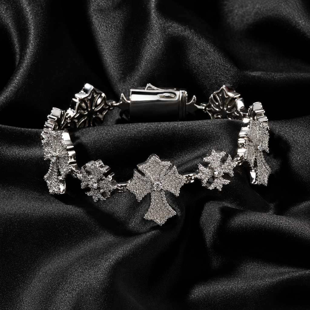 ICE CROSS BRACELET