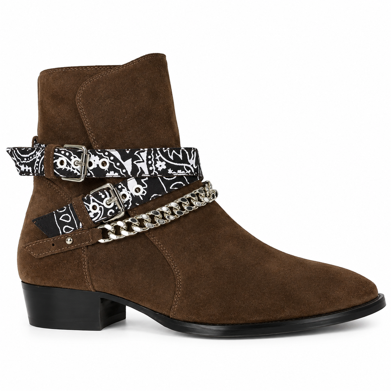 BUCKLED CHELSEA BOOTS